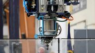 Pic: AP
The world&#39;s largest 3D printer is seen Tuesday, April 23, 2024, at the University of Maine, in Orono, Maine. (AP Photo/Robert F. Bukaty)