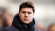 Chelsea manager Mauricio Pochettino during the Premier League match at the Gtech Community Stadium, London. Picture date: Saturday March 2, 2024.
