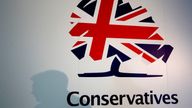 The Conservative Party logo. Pic: AP