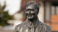 A statue of murdered MP Sir David Amess is unveiled on Chalkwell seafront, in Southend. Sir David was stabbed during a constituency surgery at Belfairs Methodist Church in Leigh-on-Sea, Essex, on October 15, 2021. Picture date: Thursday April 11, 2024. PA Photo. See PA story POLITICS Amess. Photo credit should read: Gareth Fuller/PA Wire 