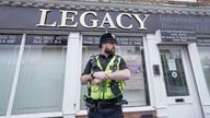 Last month police launched an investigation into the funeral home. Pic: PA