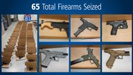 Firearms seized Pic: Peel Regional Police