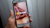 Grindr app is seen on a mobile phone in this photo illustration taken in Shanghai, China March 28, 2019. REUTERS/Aly Song/Illustration
