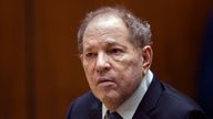 FILE - Former film producer Harvey Weinstein appears in court in Los Angeles, Oct. 4 2022. New York...s highest court has overturned Weinstein...s 2020 rape conviction and ordered a new trial. The Court of Appeals ruled Thursday, April 25, 2024 that the judge at the landmark #MeToo trial prejudiced him with improper rulings, including a decision to let women testify about allegations that weren...t part of the case. (Etienne Laurent/Pool Photo via AP, File)
