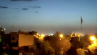 Video claiming to show blasts over Isfahan, Iran. Pic: IRGC