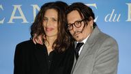 Johnny Depp and Maiwenn at the Jeanne Du Barry UK premiere in London, April 2024. Pic: Richard Young/Shutterstock