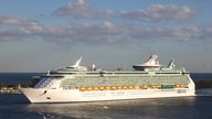 Fort Lauderdale, USA - February 16, 2014 : Liberty of the Seas luxury cruise ship of Royal Caribbean sails away from Port Everglades in Fort Lauderdale. Pic: iStock