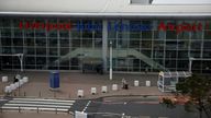 A general view of the outside of the passenger terminal at Liverpool John Lennon Airport. Pic: Reuters

