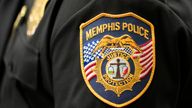 Memphis Police Department badge. Pic: AP