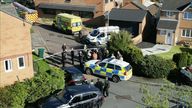 Police at the scene in Bradford. Pic: YappApp