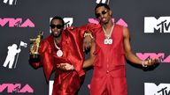 Sean "Diddy" Combs and Christian "King" Combs at the MTV Video Music Awards on Tuesday, Sept. 12, 2023  (Photo by Evan Agostini/Invision/AP)