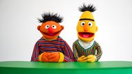 Ernie and Bert from Sesame Street pictured in 2023. Pic: Daniel Reinhardt/picture-alliance/dpa/AP


