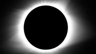 FILE - The moon covers the sun during a total solar eclipse Monday, Aug. 21, 2017, in Cerulean, Ky. According to the Indiana Election Division, many county offices will be closed on the deadline for registration for the state&#39;s primary election in anticipation of the celestial event on April 8, 2024, that will shadow much of the state. (AP Photo/Timothy D. Easley, File)