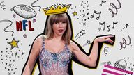 Taylor Swift graphic. Pic: AP