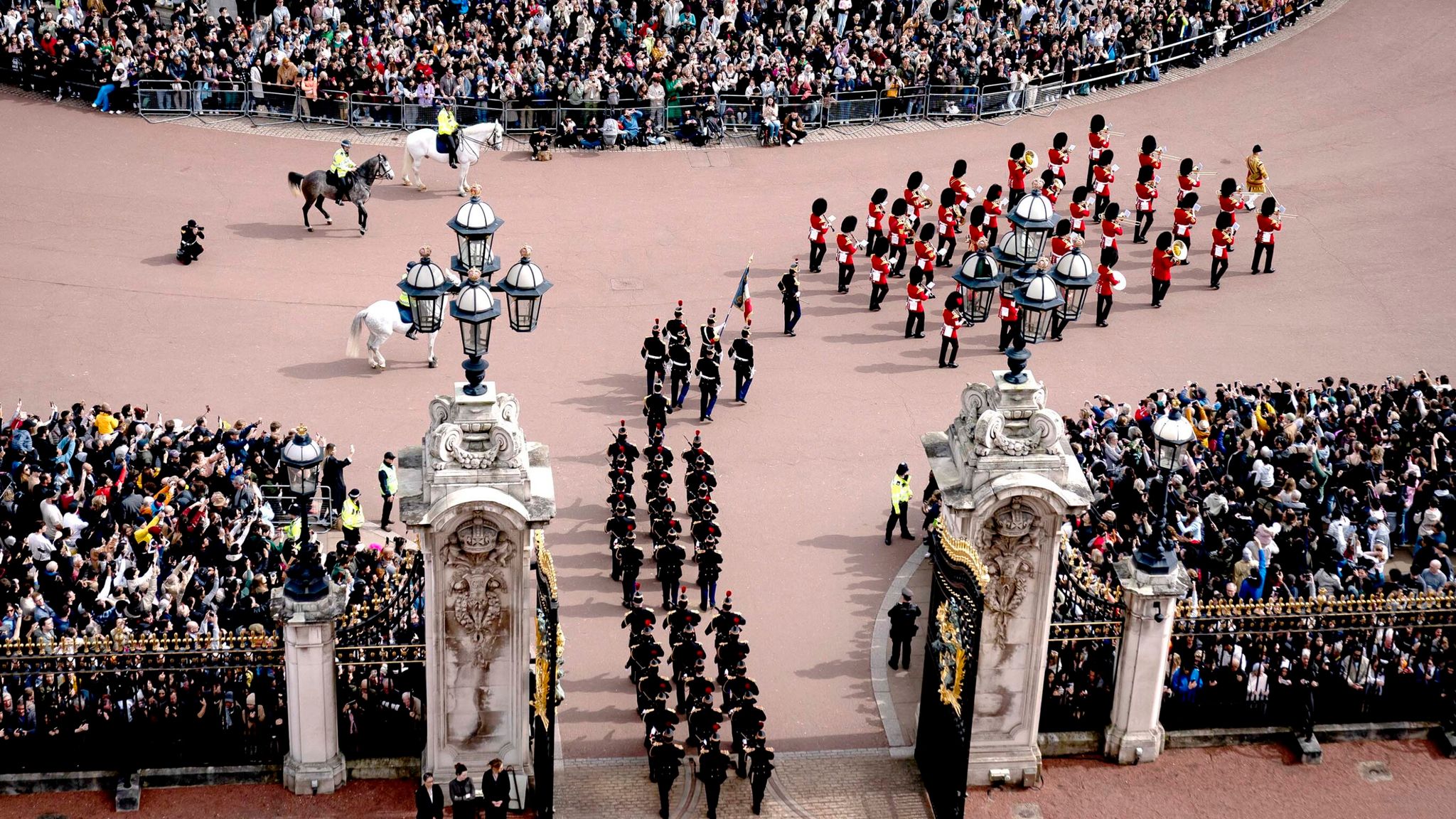 Duke and Duchess of Edinburgh step in for King Charles on Entente ...