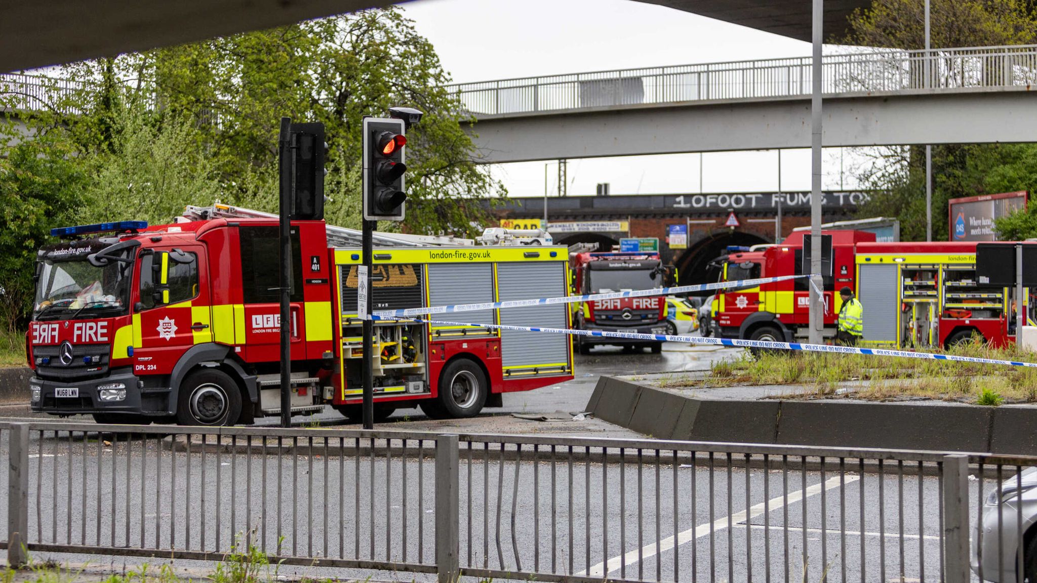 Three men who died in north London car crash named | UK News | Sky News