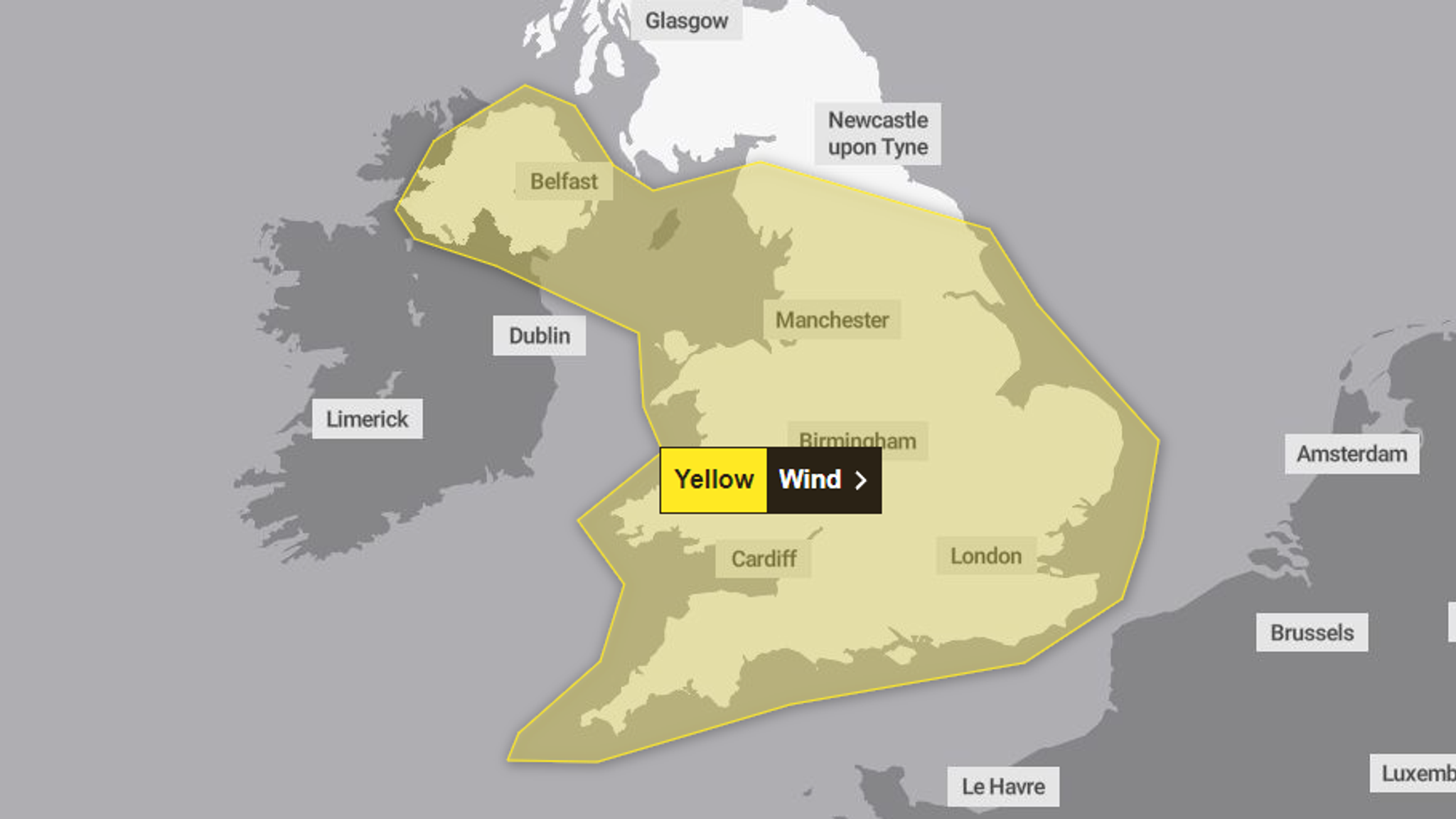 UK weather: 'Tornado' hits town as severe wind warnings issued | UK ...