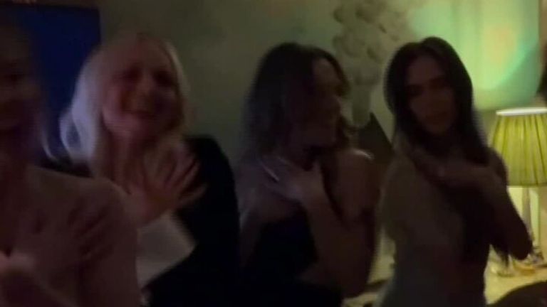 Spice Girls sing for Victoria Beckham&#39;s 50th birthday