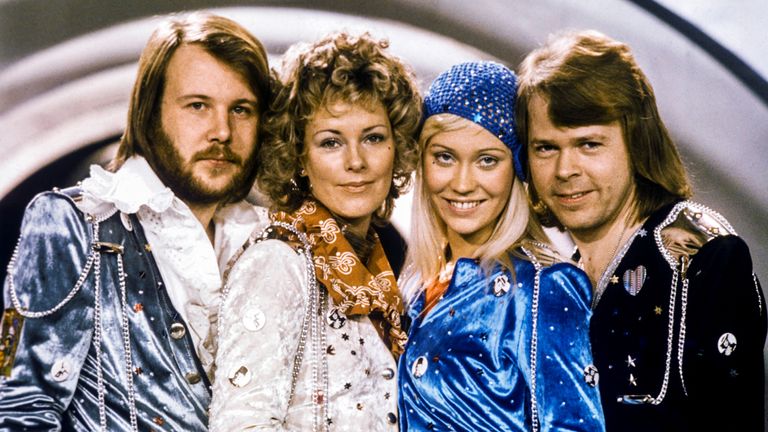 ABBA in 1974 - Benny Andersson, Anni-Frid Lyngstad, Agnetha Faltskog and Bjorn Bjorn Ulvaeus.Image source: Reuters