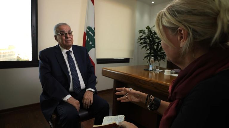 Lebanese foreign minister Abdallah Bou Habib