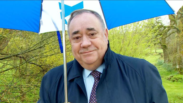Alex Salmond, leader of the Alba Party