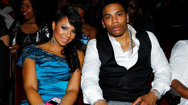 Ashanti and Nelly at the BET Awards in LA in 2011. Pic: AP