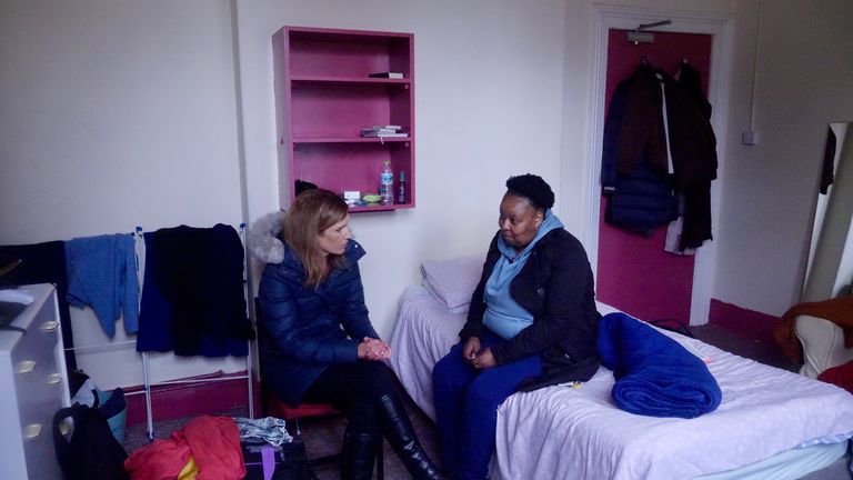 Sakhile lives in accommodation paid for by a charity where she volunteers