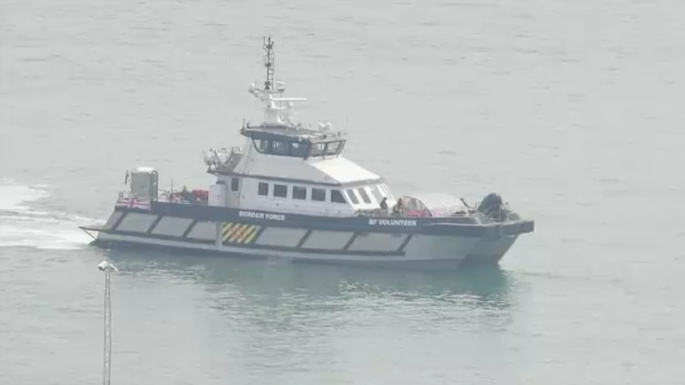 A boat was seen bringing migrants into Dover, it is not clear if these are the same migrants mentioned by the Coastguard