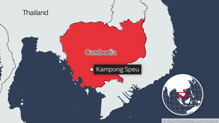 A map of Kampong Speu
