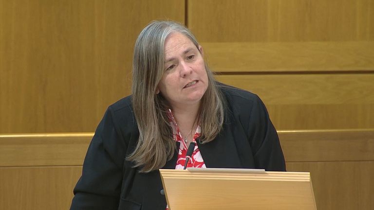 Carol Mochan, Scottish Labour MSP for South Scotland. Pic: Scottish Parliament TV