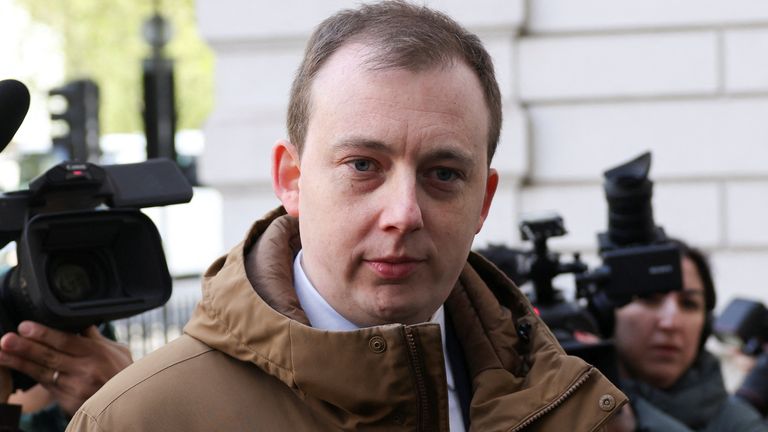 Christopher Berry arrives at Westminster Magistrates&#39; Court.
Pic: Reuters
