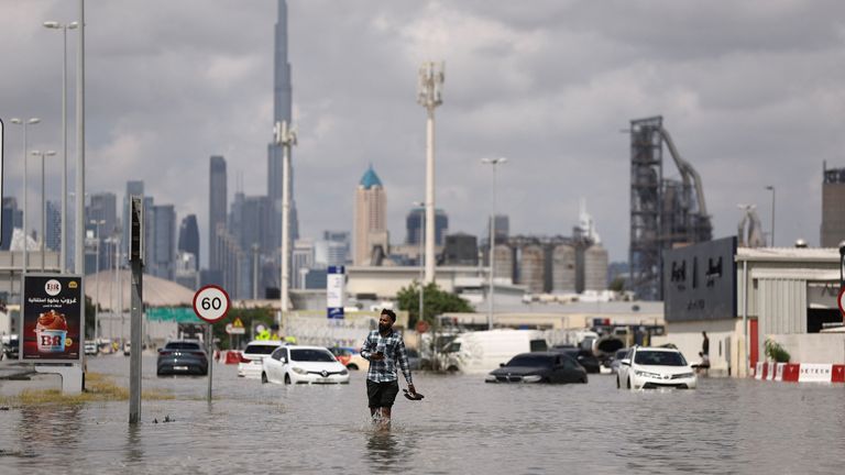 Dubai has been hit with a heavy downpour 