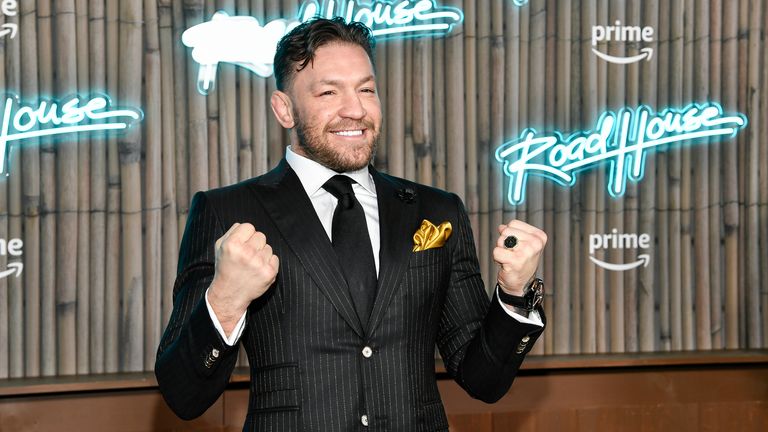 Conor McGregor at the premiere of Road House.  Photo: AP