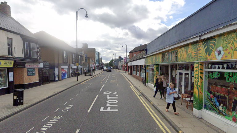 The crash occurred on Front Street in Chester-le-Street. Pic: Google Maps