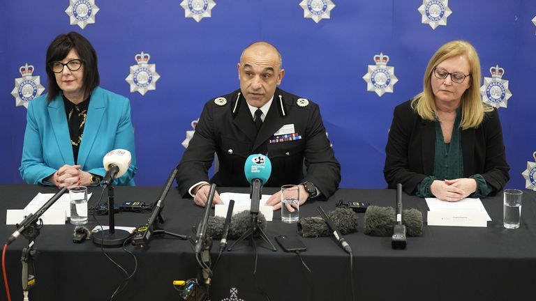Director of Public Health Julia Weldon, Assistant Chief Constable Thom McLoughlin and Yorkshire County Council East District Housing Director Angela Dearing all spoke today. Image: PA