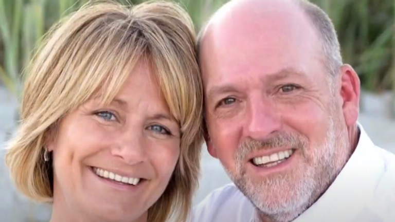 Jill and Jay Campbell were among the group left stranded. Pic: NBC News