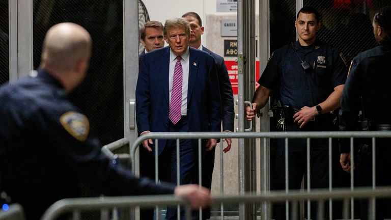 Opening statements in the Trump trial could begin as soon as Monday, the judge said.  Photo: Curtis Means/Pool via Reuters