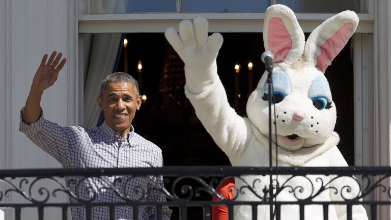 Barack Obama and the Easter Bunny