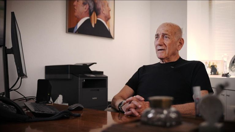 Former Israeli prime minister Ehud Olmert