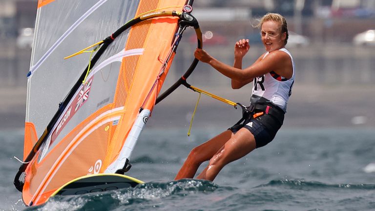 Emma Wilson taking part in the Tokyo Olympics. Pic: Reuters