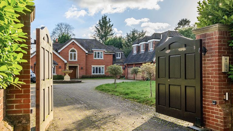 Hadley Grange in Jordans Village, Beaconsfield, Buckinghamshire. Pic: Landwood Property Auctions/PA