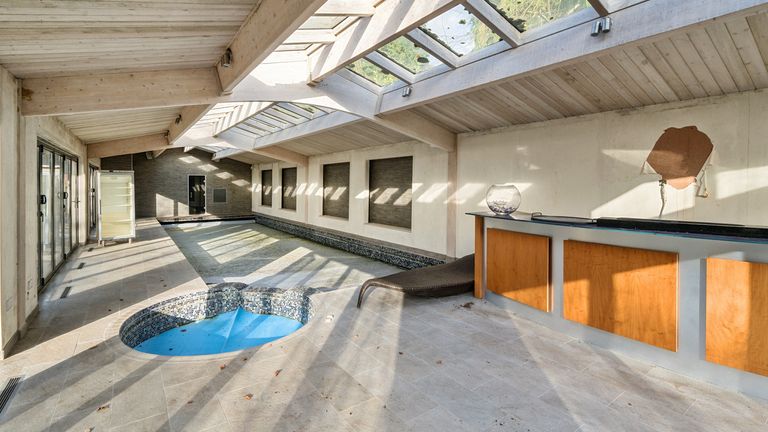 The pool house. Pic: Landwood Property Auctions/PA