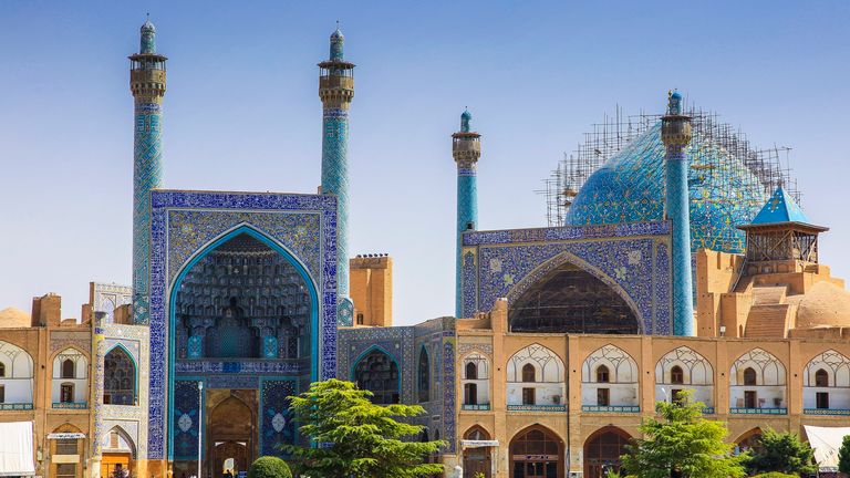 Shah Mosque. Naghsh-e Jahan Square. Isfahan, Iran. Asia.