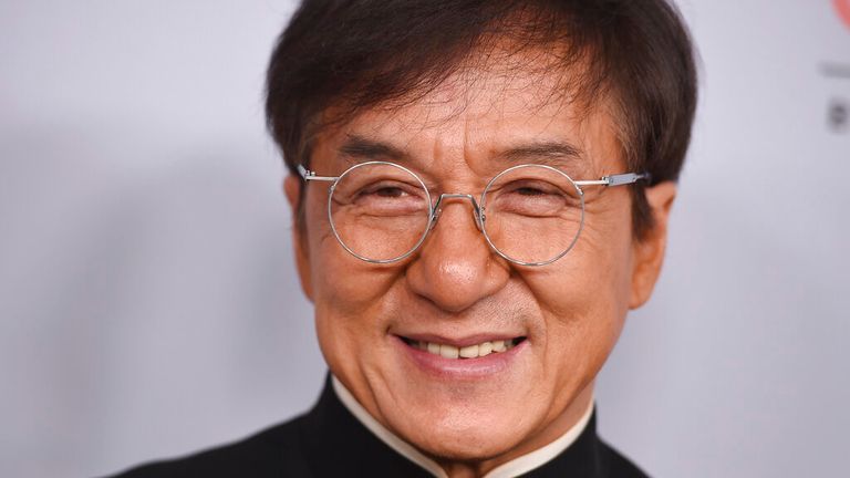 Jackie Chan arrives at the BAFTA Los Angeles Britannia Awards at the Beverly Hilton Hotel on Friday, October 25, 2019, in Beverly Hills, California. Photo by Jordan Strauss/Invision/AP

