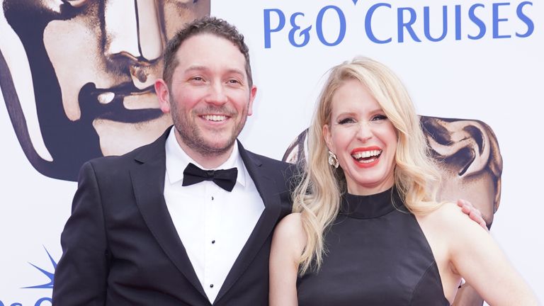 Jon Richardson and Lucy Beaumont attending the Bafta Television Awards 2023 at the Royal Festival Hall, London. Picture date: Sunday May 14, 2023.
