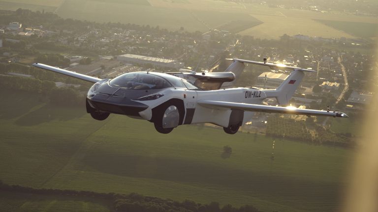 The Klein Vision AirCar is a two-seater flying car manufactured in Slovakia.  Photo: KleinVision