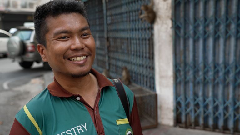 Kerkwit Poompayak, a ranger from the Department of National Parks, Wildlife and Plant Conservation