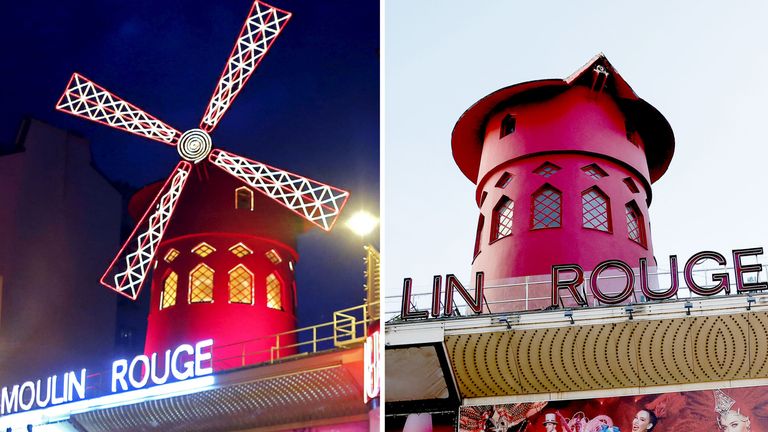 Moulin Rouge: Windmill blades fall off overnight - Vimarsana News