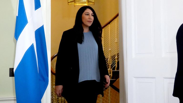 Nadia El-Nakla at Bute House.
Pic: Reuters