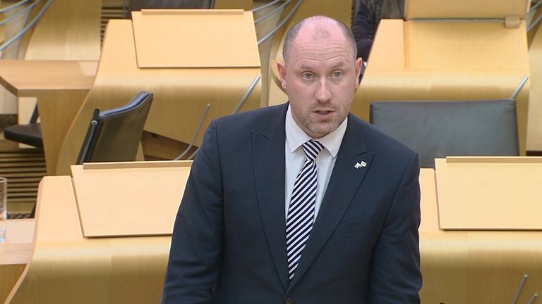 Neil Gray, Scotland&#39;s health secretary. Pic: Scottish Parliament TV